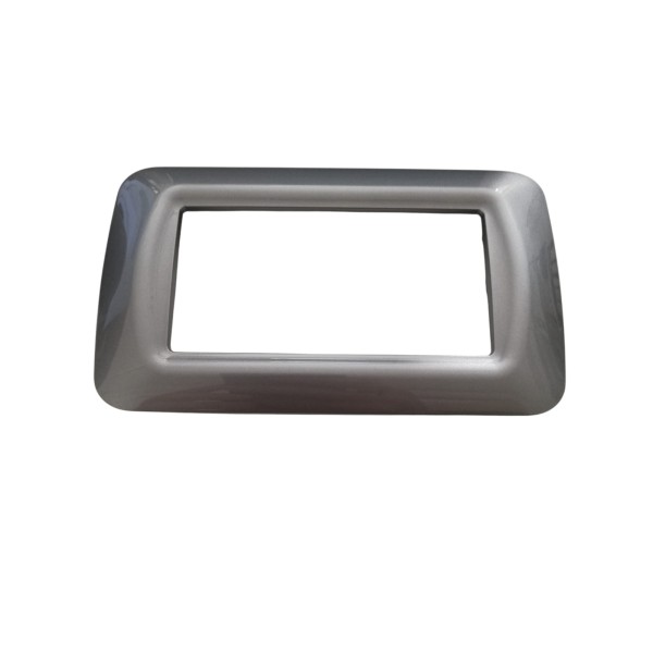 Gewiss gw22604 4 pos titanium metal top system plate